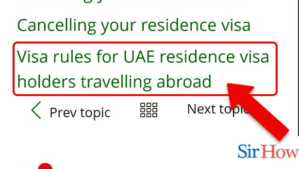 Image Tiled view visa rules in UAE Step 2