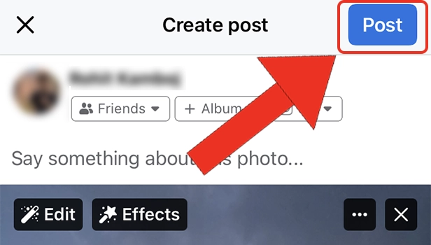 Image titled Post Multiple Photos on Facebook on iPhone Step 7