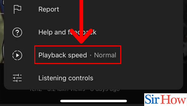 Image title Adjust Playback Speed on YouTube on iPhone Step 4