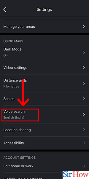 Image title Change Google Maps Voice iPhone Step 4