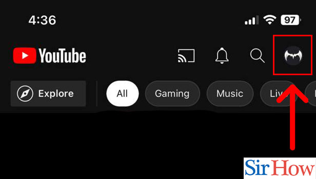 Image title Change YouTube Profile Picture on iPhone Step 2