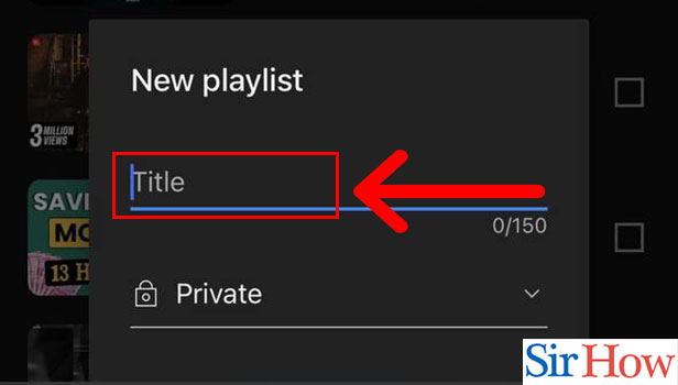 Image title Create a New Playlist on YouTube on iPhone Step 5