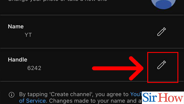Image title Create a YouTube Channel on iPhone Step 6