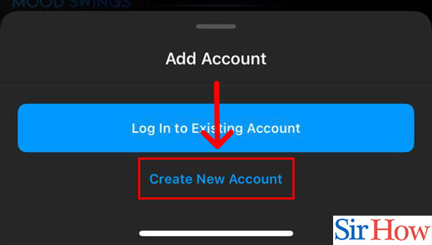 Image title Create New Instagram Account on iPhone Step 5
