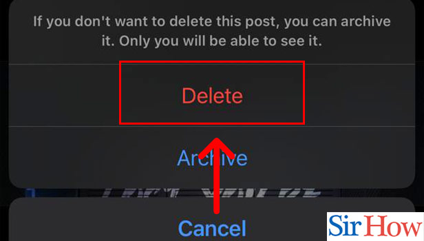 Image title Delete an Instagram Post on iPhone Step 6