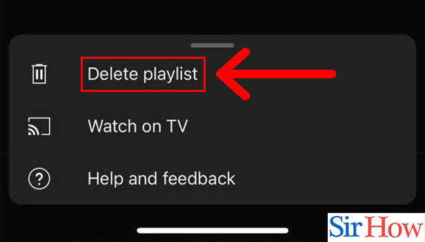 Image title Delete a Playlist on YouTube on iPhone Step 5