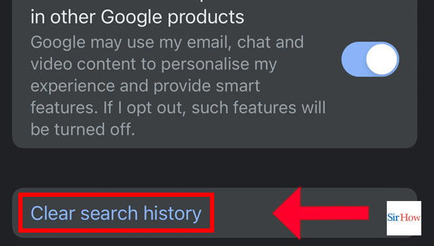 Image Title Delete Search History In Gmail App Step 5