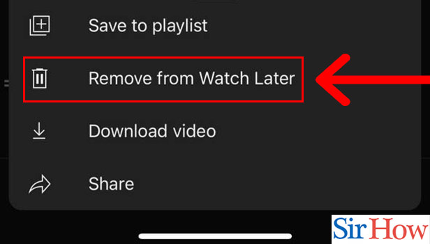 Image title Delete Watch List Videos on YouTube App on iPhone Step 5