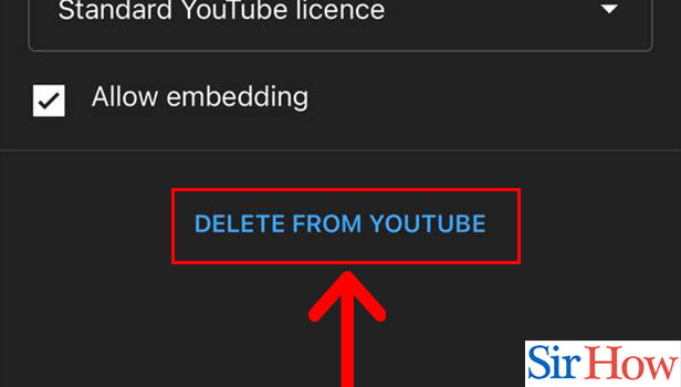 Image title Delete YouTube Video on iPhone Step 6