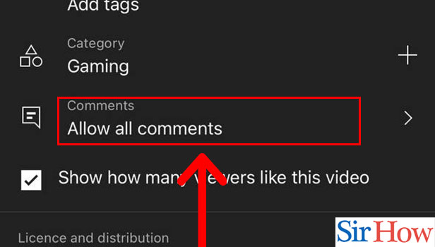 Image title Disable Comments on YouTube on iPhone Step 6