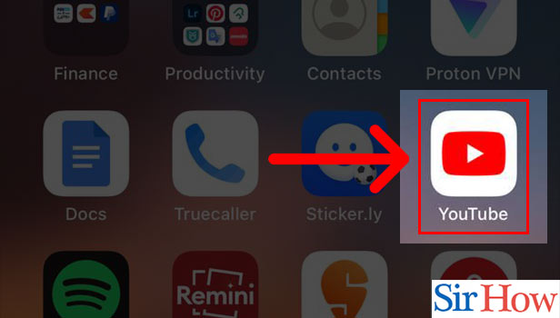Image title Enable Reminders on YouTube on iPhone Step 1