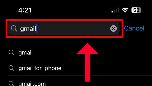 Image title Update Gmail App Step 3