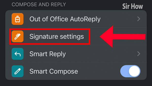 Image title Insert Signature On Gmail App Step 4