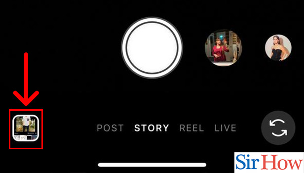Image title Post Instagram Stories From Your Camera Roll on iPhone Step 4