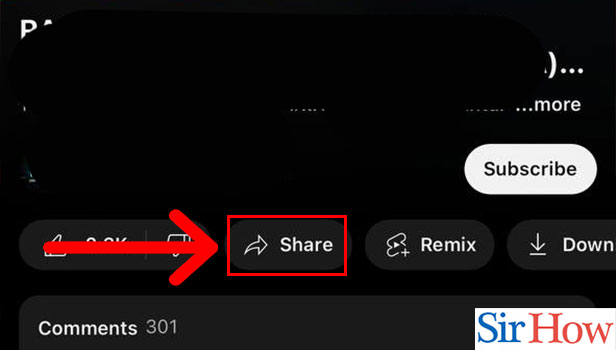 Image title Share Youtube Video s on iPhone Step 3