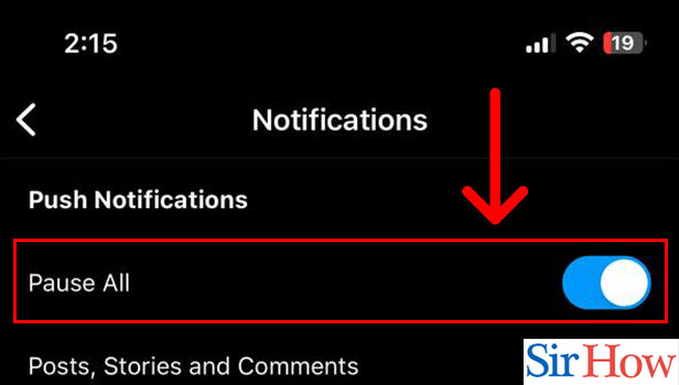 Image title Turn on or off Notification for Instagram on iPhone Step 8