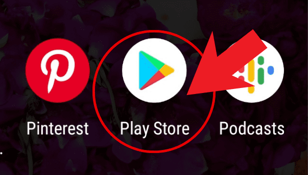 Open play store in your phone