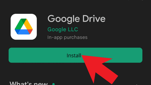 Open the app and click on install