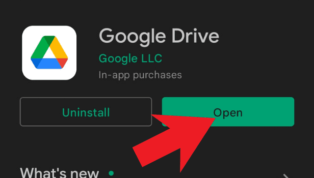 Your Google Drive is been downloaded to proceed further, open the app