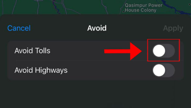 Image titled Avoid Tolls On Apple Maps Step 6