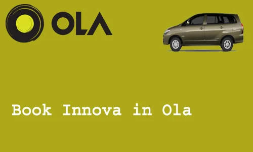 How to Book Innova in Ola