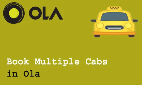 How to Book Multiple Cabs in Ola