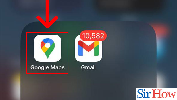 Image title Change Home Address in Google Maps on iPhone Step 1
