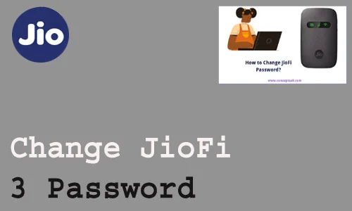 How to Change JioFi 3 Password