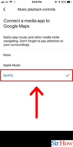 Image title Connect Spotify to Google Maps iPhone Step 6