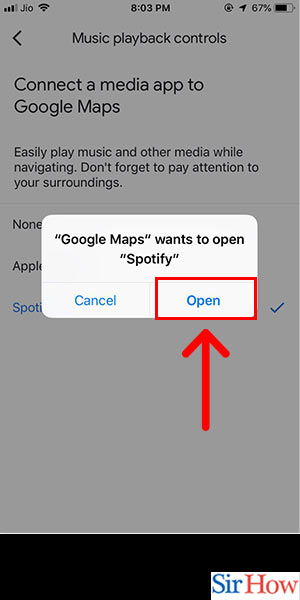 Image title Connect Spotify to Google Maps iPhone Step 7