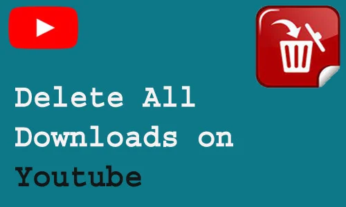 How to Delete All Downloads on Youtube