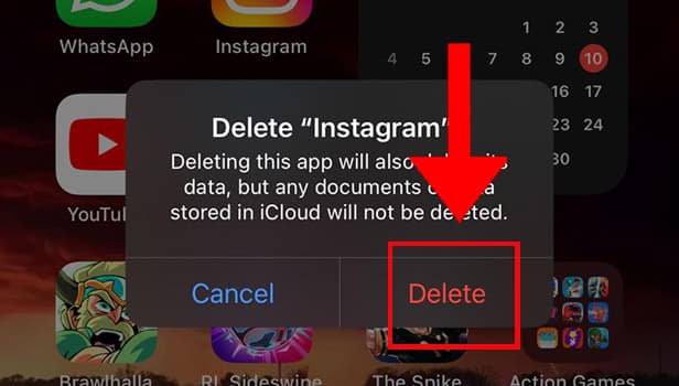 Image titled Delete Instagram on iPhone Step 4