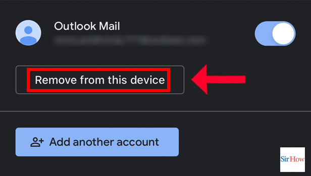 Image Title Delete Outlook Account In Gmail App Step 4