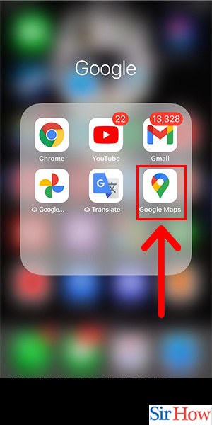 Image title Get Traffic on Google Maps on iPhone Step 1