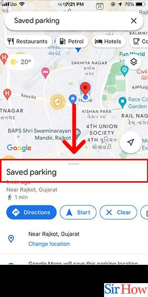 Image title Save Parking Spot on Google Maps iPhone Step 5