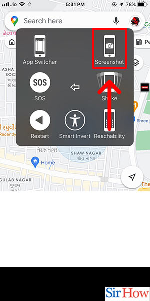 Image title Take a Screenshot of Google Maps on iPhone Step 5