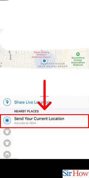 Image title Use Google Maps in Whatsapp iPhone Step 5