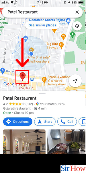 Image title Write a Review on Google Maps iPhone Step 2