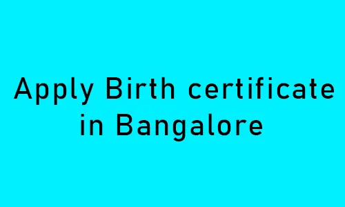How to Apply for a Birth Certificate Online in Bangalore