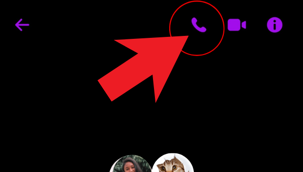 Open the group conversation and then tap on the call icon, displayed in the top right corner