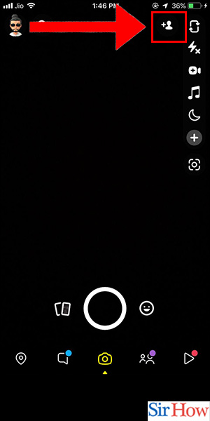 Image title Add Contacts to Snapchat on iPhone Step 2