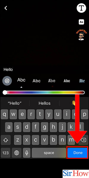 Image title Add Text in Snapchat iPhone Step 4