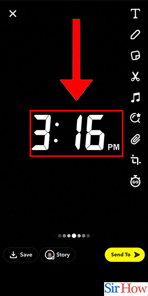 Image title Add Time on Snapchat iPhone Step 5