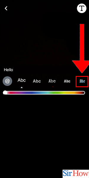 Image title Change Font on Snapchat iPhone Step 4