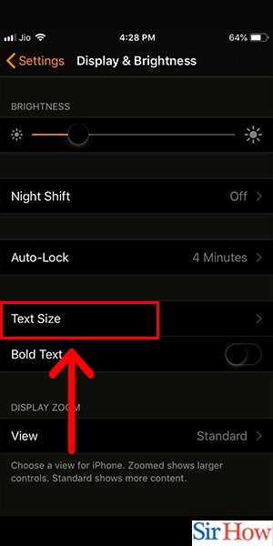 Image title Change Text Size on Snapchat iPhone Step 11