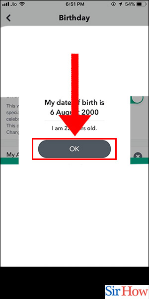 Image title Change Your Birthday on Snapchat on iPhone Step 7