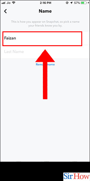 Image title Change Your Name on Snapchat iPhone Step 5
