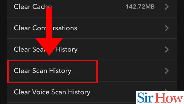 Image titled Clear Scan History in Snapchat in iPhone Step 5