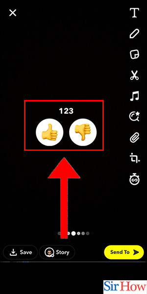 Image title Create Polls on Snapchat for iPhone Step 5