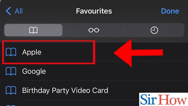 Image titled Remove Favorites from Safari on iPhone Step 4